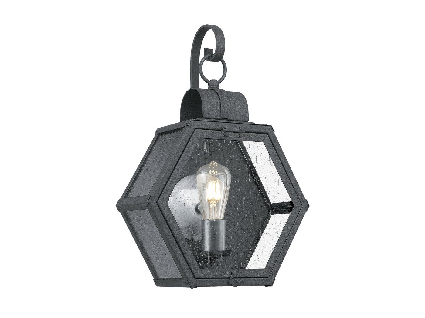 Elstead LIGHTING LED Außen-Wandleuchte, LED wechselbar, warmweiß, Haus-wand Terrassenleuchten ausgefallene Hexagon Lampen Schwarz H 48cm Elstead LIGHTING LED Außen-Wandleuchte, LED wechselbar, warmweiß, Haus-wand Terrassenleuchten ausgefallene Hexagon Lampen Schwarz H 48cm von Elstead LIGHTING