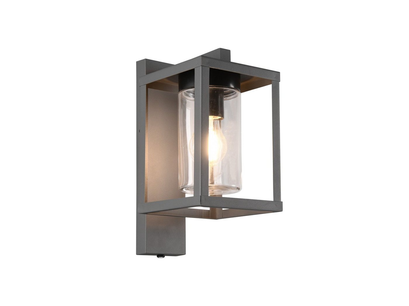 TRIO Leuchten LED Außen-Wandleuchte, Tageslichtsensor, LED wechselbar, warmweiß, Wandlaterne Anthrazit 33cm, Fassadenlampe Hauswand, Terrassenleuchten von TRIO Leuchten