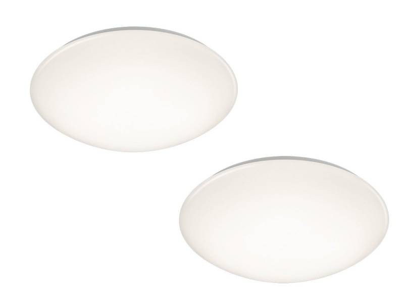 TRIO Leuchten LED Deckenleuchte, LED fest integriert, Warmweiß, Badezimmer-lampe flach, Bad-lampen Decke Gäste WC & Treppenhaus, Ø37cm von TRIO Leuchten