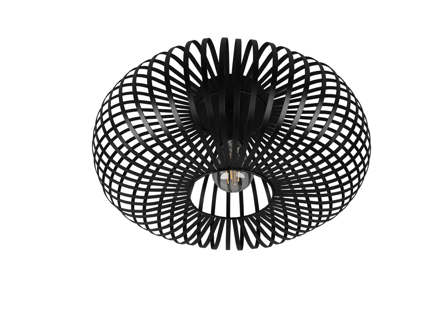 TRIO Leuchten LED Deckenleuchte, Dimmfunktion, LED wechselbar, Warmweiß, ausgefallen-e Industrie-Design Gitter-lampe für Treppenhaus Schwarz TRIO Leuchten LED Deckenleuchte, Dimmfunktion, LED wechselbar, Warmweiß, ausgefallen-e Industrie-Design Gitter-lampe für Treppenhaus Schwarz von TRIO Leuchten