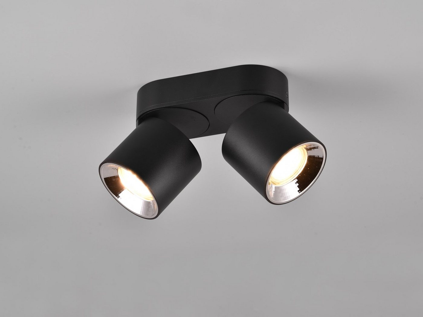 TRIO Leuchten LED Deckenstrahler, Dimmfunktion, LED wechselbar, Warmweiß, Wandstrahler innen, dimmbar über Schalter, Aufbauspots Schwarz 18cm TRIO Leuchten LED Deckenstrahler, Dimmfunktion, LED wechselbar, Warmweiß, Wandstrahler innen, dimmbar über Schalter, Aufbauspots Schwarz 18cm von TRIO Leuchten