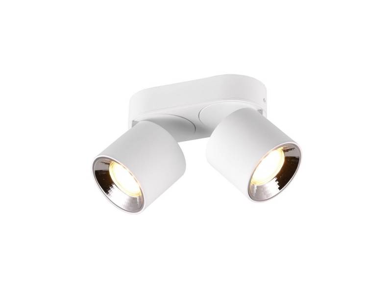 TRIO Leuchten LED Deckenstrahler, Dimmfunktion, LED wechselbar, Warmweiß, Wandstrahler innen, dimmbar über Schalter, Aufbauspots Weiß 18cm von TRIO Leuchten