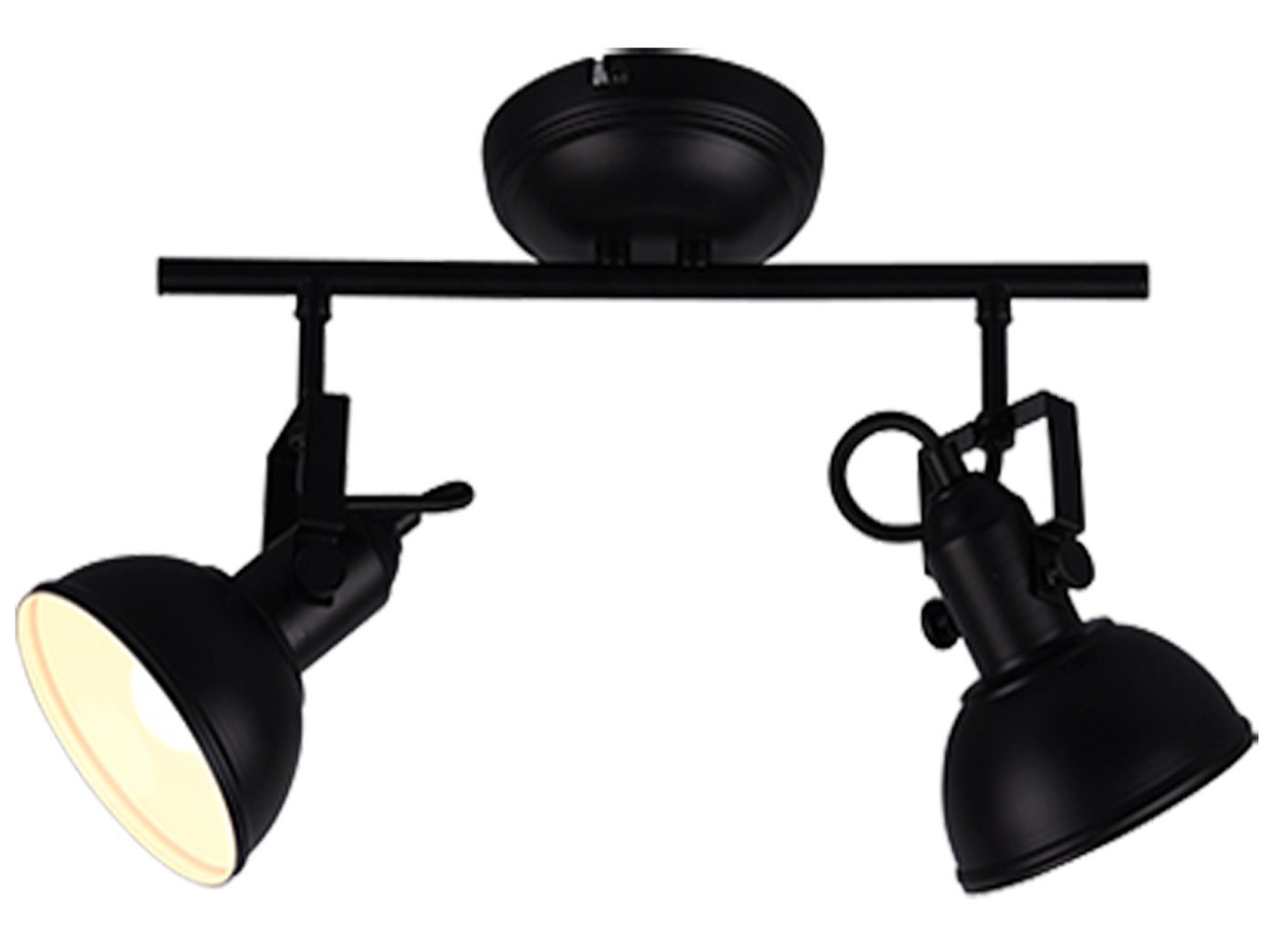 Reality Leuchten LED Deckenstrahler, Dimmfunktion, LED wechselbar, Warmweiß, innen, Industrial Deckenleuchte mit schwenkbaren Spots für Treppenhaus von Reality Leuchten