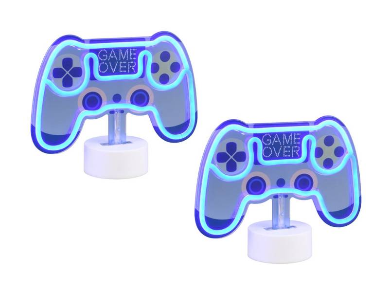 Reality Leuchten LED Dekolicht, LED fest integriert, 2er SET Dekoleuchte Gaming Lampe, ausgefallene Tischlampe ohne Kabel Reality Leuchten LED Dekolicht, LED fest integriert, 2er SET Dekoleuchte Gaming Lampe, ausgefallene Tischlampe ohne Kabel von Reality Leuchten