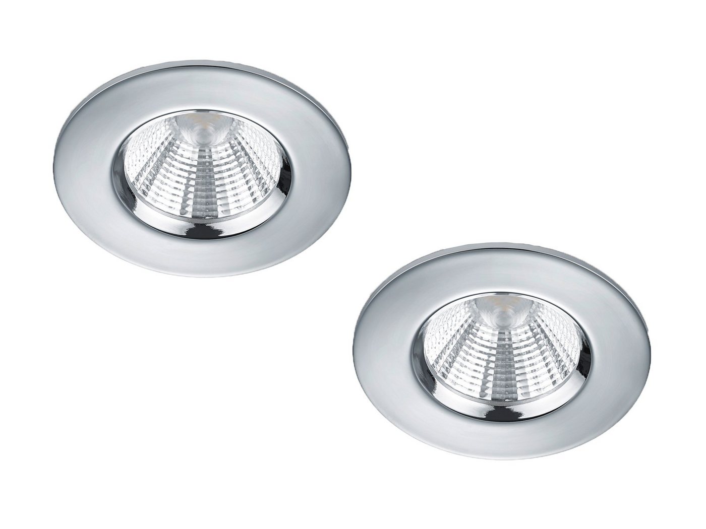 meineWunschleuchte LED Einbaustrahler, Dimmfunktion, LED fest integriert, Warmweiß, 2er Set Badezimmerlampen Decke-neinbau-leuchten Decken-spot, Ø8,5cm von meineWunschleuchte