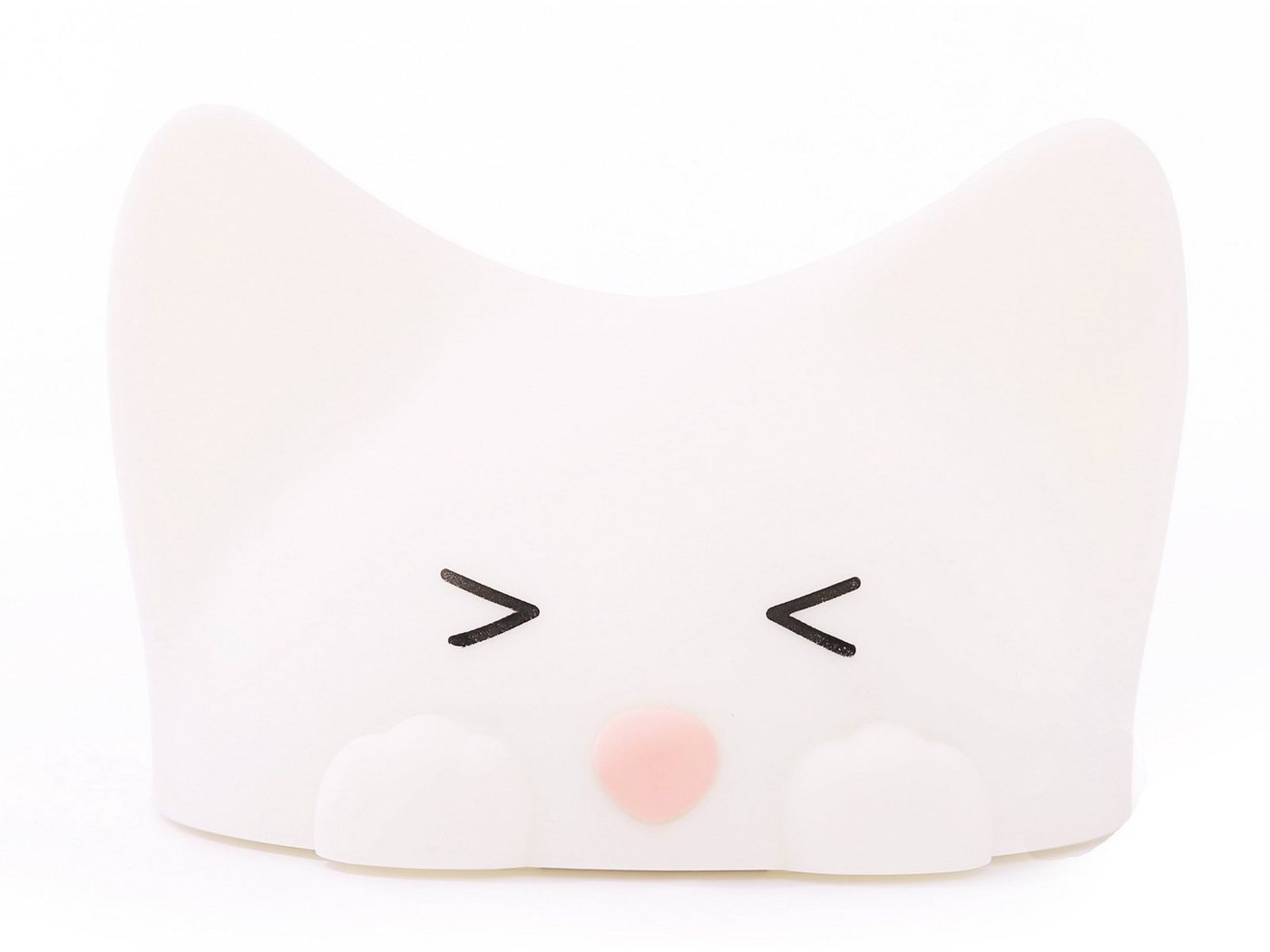 niermann LED Nachtlicht, USB-Ladefunktion, LED fest integriert, 2er Set Kinderzimmerleuchten USB aufladbar, Stilllicht dimmbar Katze von niermann