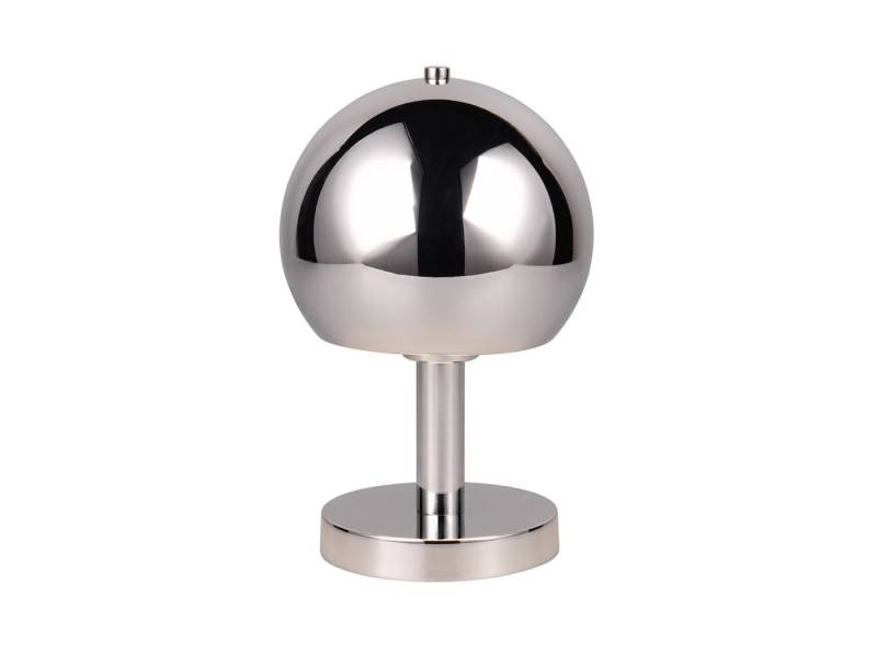 TRIO Leuchten LED Nachttischlampe, Dimmfunktion, LED wechselbar, warmweiß, kleine ausgefallen-e Pilz-lampe Silber für die Fensterbank, Höhe 29cm von TRIO Leuchten