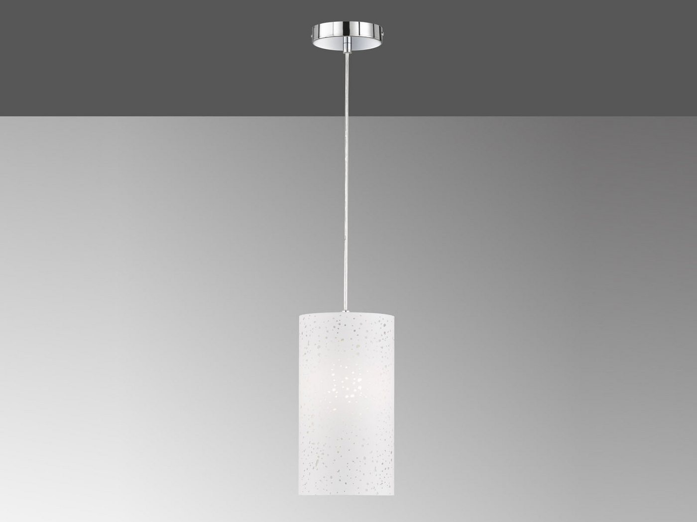 meineWunschleuchte LED Pendelleuchte, Dimmfunktion, LED wechselbar, Warmweiß, Designklassiker einflammig hängend Stoff Hängelampenschirm klein Ø16cm von meineWunschleuchte