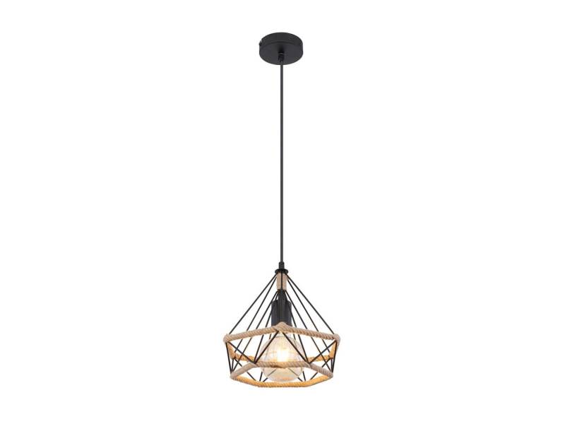 GLOBO LIGHTING LED Pendelleuchte, Dimmfunktion, LED wechselbar, Warmweiß, klein-e einflammig Lampenschirm Draht-Gitter Esstisch hängend Ø 30cm von GLOBO LIGHTING