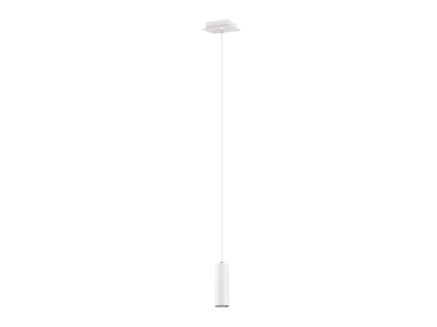 meineWunschleuchte LED Pendelleuchte, Dimmfunktion, LED wechselbar, Warmweiß, kleine Esstisch-lampe einflammig schmal über Kücheninsel Weiß, Ø12cm von meineWunschleuchte