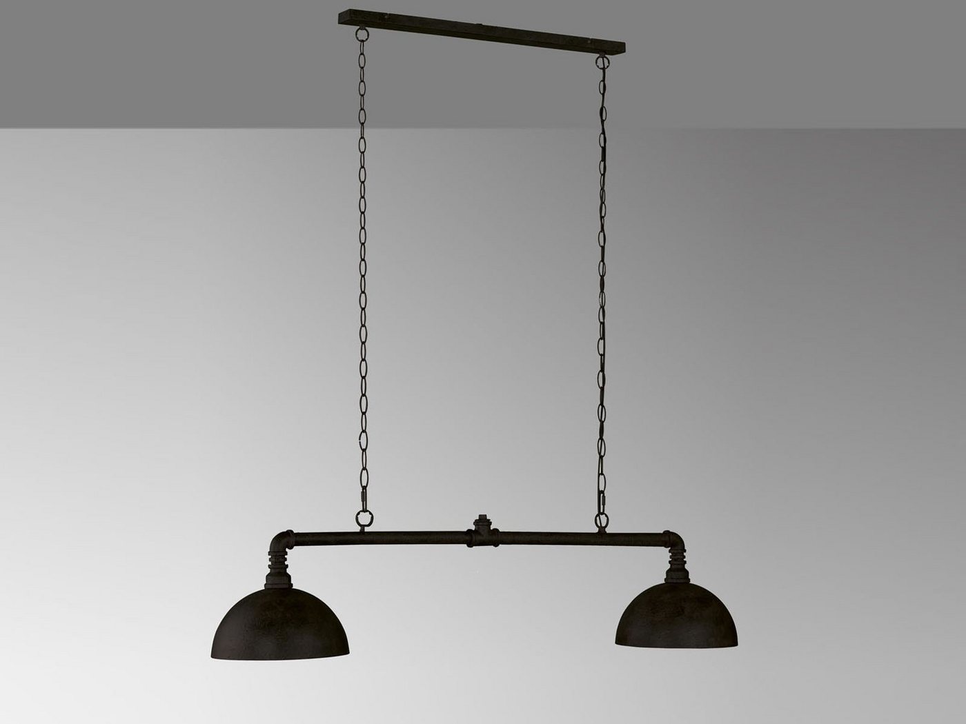 meineWunschleuchte LED Pendelleuchte, Dimmfunktion, LED wechselbar, Warmweiß, Ausgefallene Industrial Balkenlampe für über Esstisch hängend B: 87cm von meineWunschleuchte