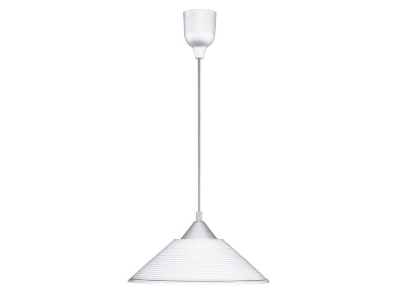TRIO Leuchten LED Pendelleuchte, LED wechselbar, Warmweiß, Esstisch-lampe modern über Kücheninsel Lampenschirm Glas Weiß, Ø30cm von TRIO Leuchten