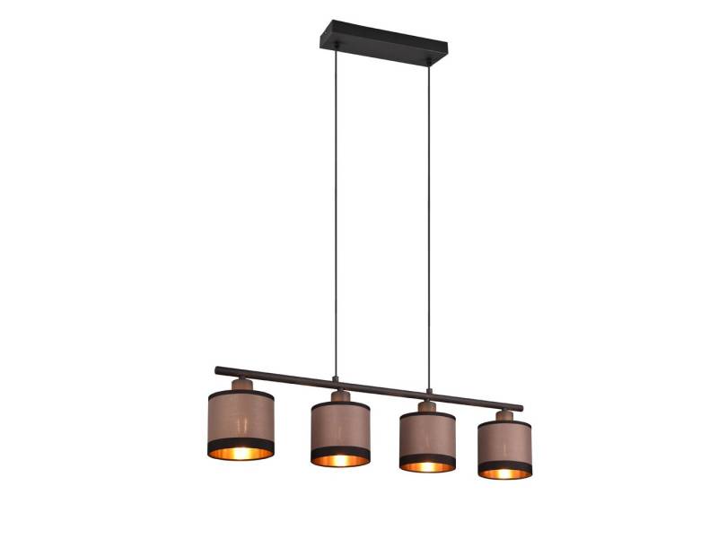 Reality Leuchten LED Pendelleuchte, LED wechselbar, warmweiß, Balken-pendelleuchte mehrflammig hängend über-n Esstisch & Kochinsel von Reality Leuchten