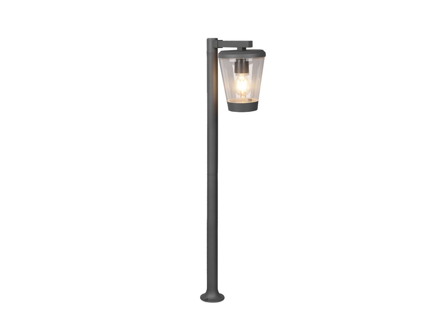 TRIO Leuchten LED Pollerleuchte, LED wechselbar, warmweiß, Wegeleuchte 100cm Anthrazit, Wegbeleuchtung Garten-weg beleuchten von TRIO Leuchten