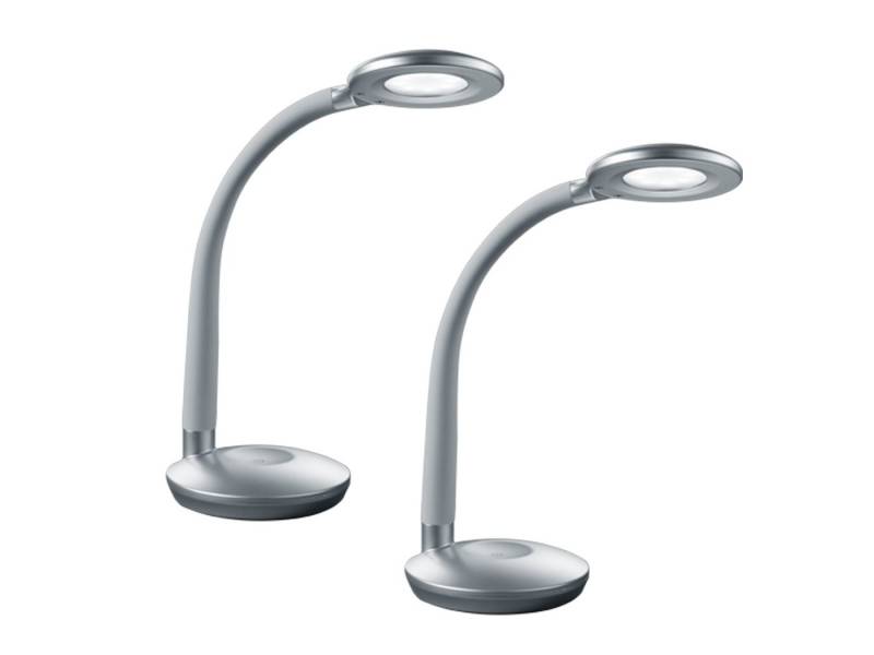 Reality Leuchten LED Schreibtischlampe, Dimmfunktion, LED fest integriert, Warmweiß, 2er Set Arbeitsplatzleuchte & Nachttischlampe Touch dimmbar, Höhe 32cm von Reality Leuchten