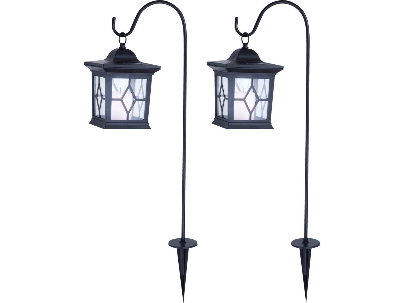 GLOBO LIGHTING LED Solarleuchte, LED fest integriert, 2er Set ausgefallene Laterne Solar-licht draußen für den Garten H 68cm GLOBO LIGHTING LED Solarleuchte, LED fest integriert, 2er Set ausgefallene Laterne Solar-licht draußen für den Garten H 68cm von GLOBO LIGHTING