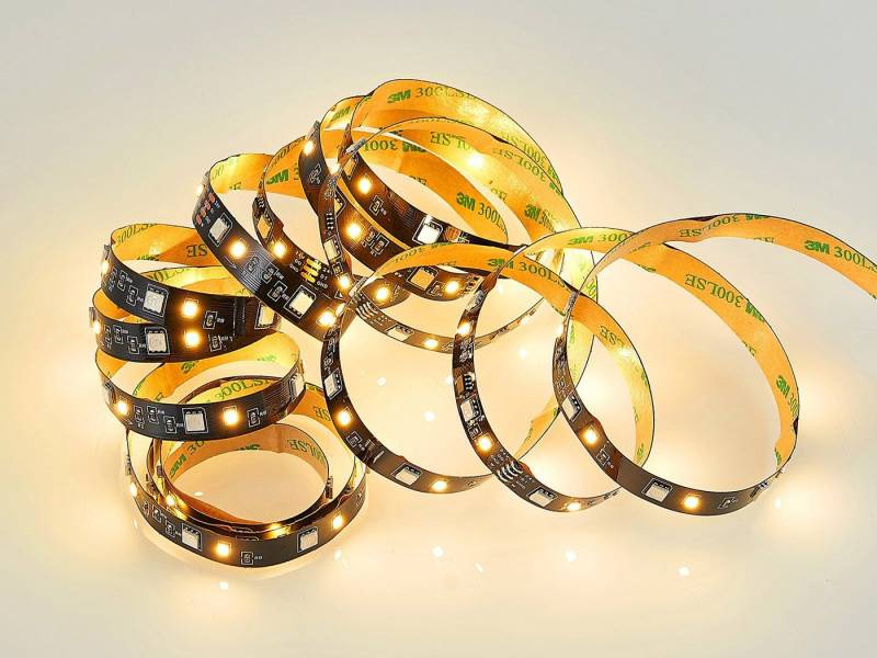Reality Leuchten LED Stripe, 2er Set Band RGBWW Streifen selbstklebend TV Hintergrundbeleuchtung 3m von Reality Leuchten