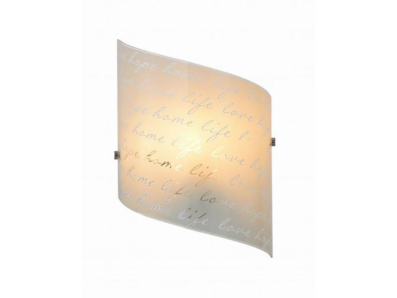 TRIO Leuchten LED Wandleuchte, Dimmfunktion, LED wechselbar, Warmweiß, innen, klein-e mit Glas Lampenschirm flach für Treppenhaus, Höhe 30cm von TRIO Leuchten