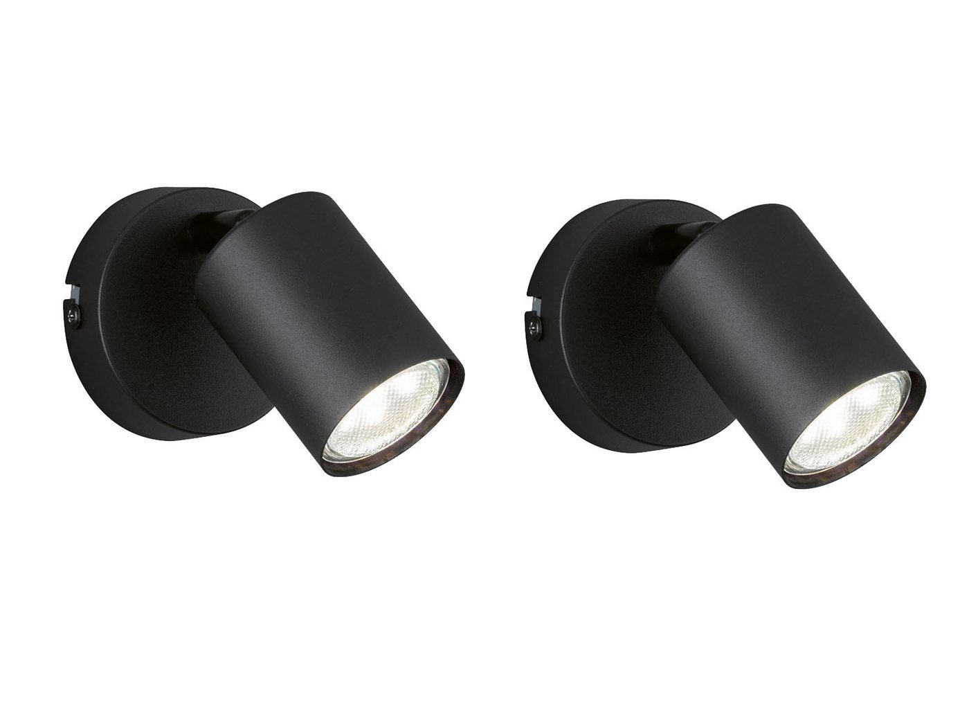 FISCHER & HONSEL LED Wandstrahler, LED wechselbar, Warmweiß, 2er SET Aufbauspots Innen, Wand Leselampen Bett Schwarz Ø 8cm FISCHER & HONSEL LED Wandstrahler, LED wechselbar, Warmweiß, 2er SET Aufbauspots Innen, Wand Leselampen Bett Schwarz Ø 8cm von FISCHER & HONSEL
