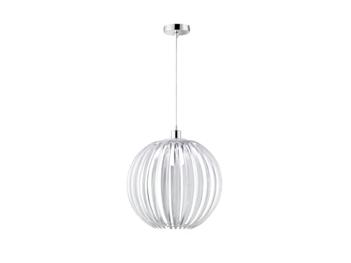 meineWunschleuchte Pendelleuchte mit Kugel Lampenschirm aus transparenten Acryllamellen Ø 40cm von meineWunschleuchte