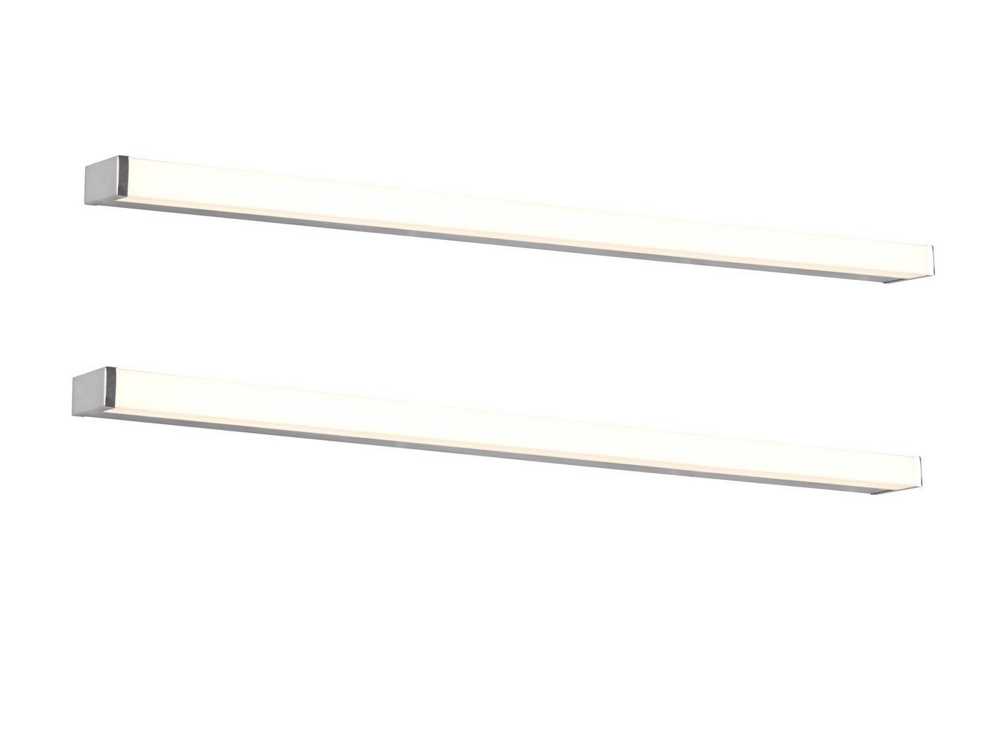 TRIO Leuchten Spiegelleuchte, LED fest integriert, Warmweiß, 2er Set LED Große Wand-leuchten Badezimmerlampen & Badlampen, B 120cm TRIO Leuchten Spiegelleuchte, LED fest integriert, Warmweiß, 2er Set LED Große Wand-leuchten Badezimmerlampen & Badlampen, B 120cm von TRIO Leuchten
