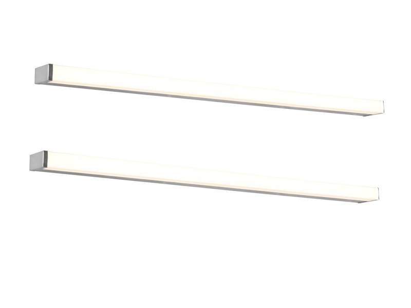 TRIO Leuchten Spiegelleuchte, LED fest integriert, Warmweiß, 2er Set LED Große Wand-leuchten Badezimmerlampen & Badlampen, B 120cm von TRIO Leuchten