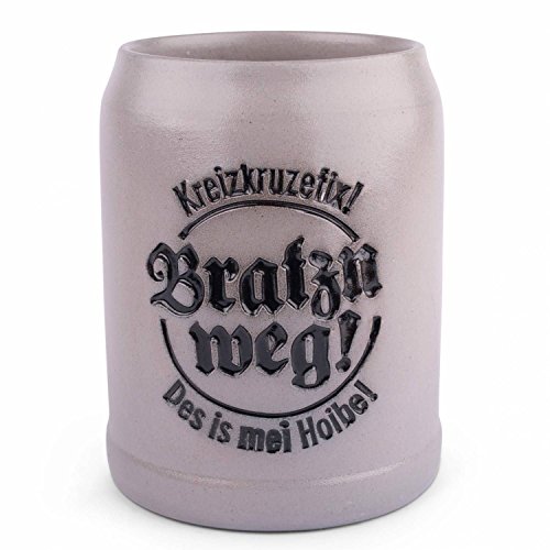 Bayerischer Stein-Bierkrug "Bratzn weg" Bayerischer Stein-Bierkrug "Bratzn weg" von meinherzschlag