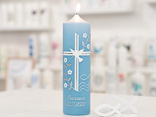 meinkerzenshop Taufkerze Francesco Junge oder Mädchen mit Name und Datum, individuell, persönlich u. handgemacht 17001 meinkerzenshop Taufkerze Francesco Junge oder Mädchen mit Name und Datum, individuell, persönlich u. handgemacht 17001 von meinkerzenshop