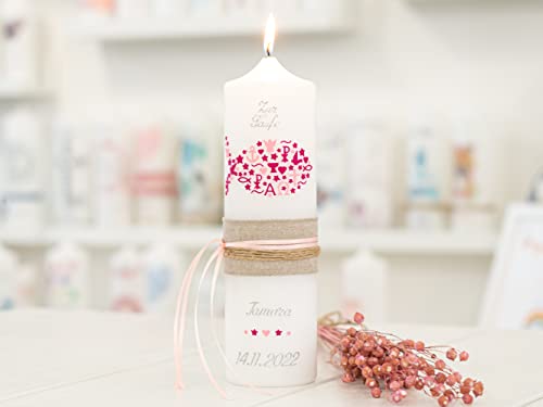 meinkerzenshop Taufkerze Tamara Junge oder Mädchen mit Name und Datum, individuell, persönlich u. handgemacht 17559 meinkerzenshop Taufkerze Tamara Junge oder Mädchen mit Name und Datum, individuell, persönlich u. handgemacht 17559 von meinkerzenshop