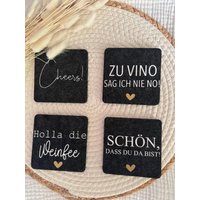 Filzuntersetzer Eckig | Personalisierbar Individuell Spruch Geschenk Geschenkidee Sommer Getränke Verschenken Filzuntersetzer Eckig | Personalisierbar Individuell Spruch Geschenk Geschenkidee Sommer Getränke Verschenken von meinplotterraum