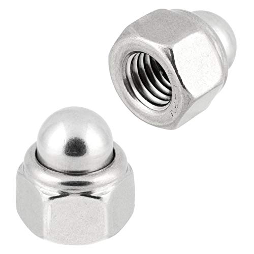 Hutmuttern selbstsichernd M8 DIN 986 Edelstahlmuttern A2 Stopmuttern Klemmmuttern Sechskantmuttern M8 10 Stück von meinschraubenversand.de