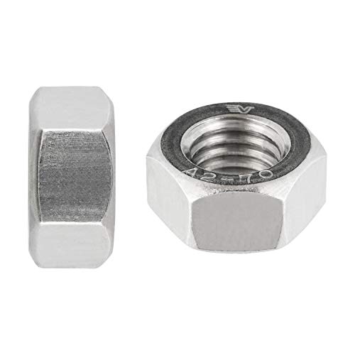 Sechskantmuttern M12 (standard Ausführung) DIN 934 ISO 4032 Edelstahlmuttern Schraubenmuttern A2 V2A rostfrei M12 200 Stück von meinschraubenversand.de