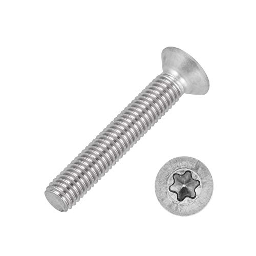 Senkkopfschrauben Torx M8x30 Innensechsrund - Vollgewinde ISO 14581 DIN 965 TX Senkschrauben Edelstahl M8 x 30 mm 100 Stück Senkkopfschrauben Torx M8x30 Innensechsrund - Vollgewinde ISO 14581 DIN 965 TX Senkschrauben Edelstahl M8 x 30 mm 100 Stück von meinschraubenversand.de