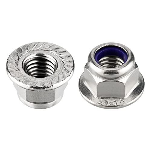 meinschraubenversand.de - Flanschmuttern (selbstsichernd mit Sperrverzahnung) nach DIN 6926 - Sicherungsmuttern A2 V2A rostfreier Edelstahl mit Polyamid-Klemmteil - UKV M3 50 von meinschraubenversand.de