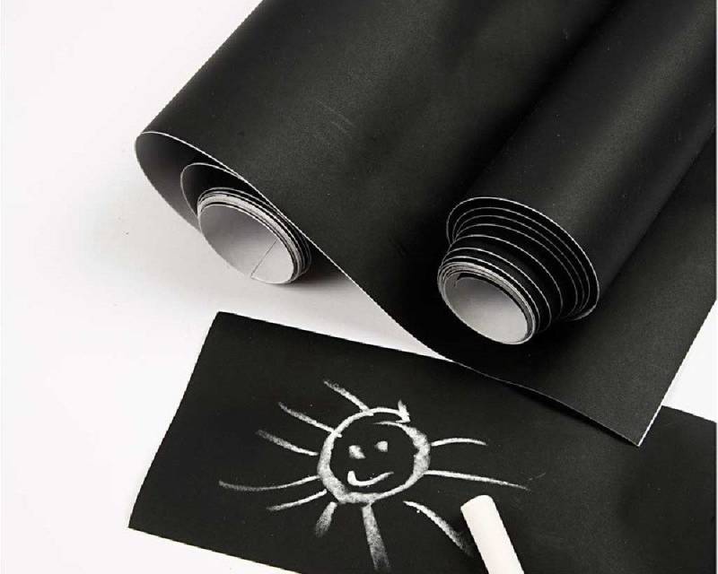 meinvipshop Tafelfolie Beschriftbare Klebefolie Tafelfolie Blackboard selbstklebend 2er Set, (2 St) von meinvipshop