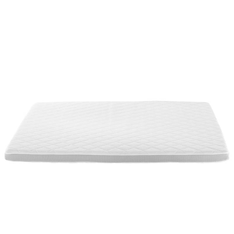home24 Gel-Topper Karo-Klima 80 x 200cm Gel Weiß von home24