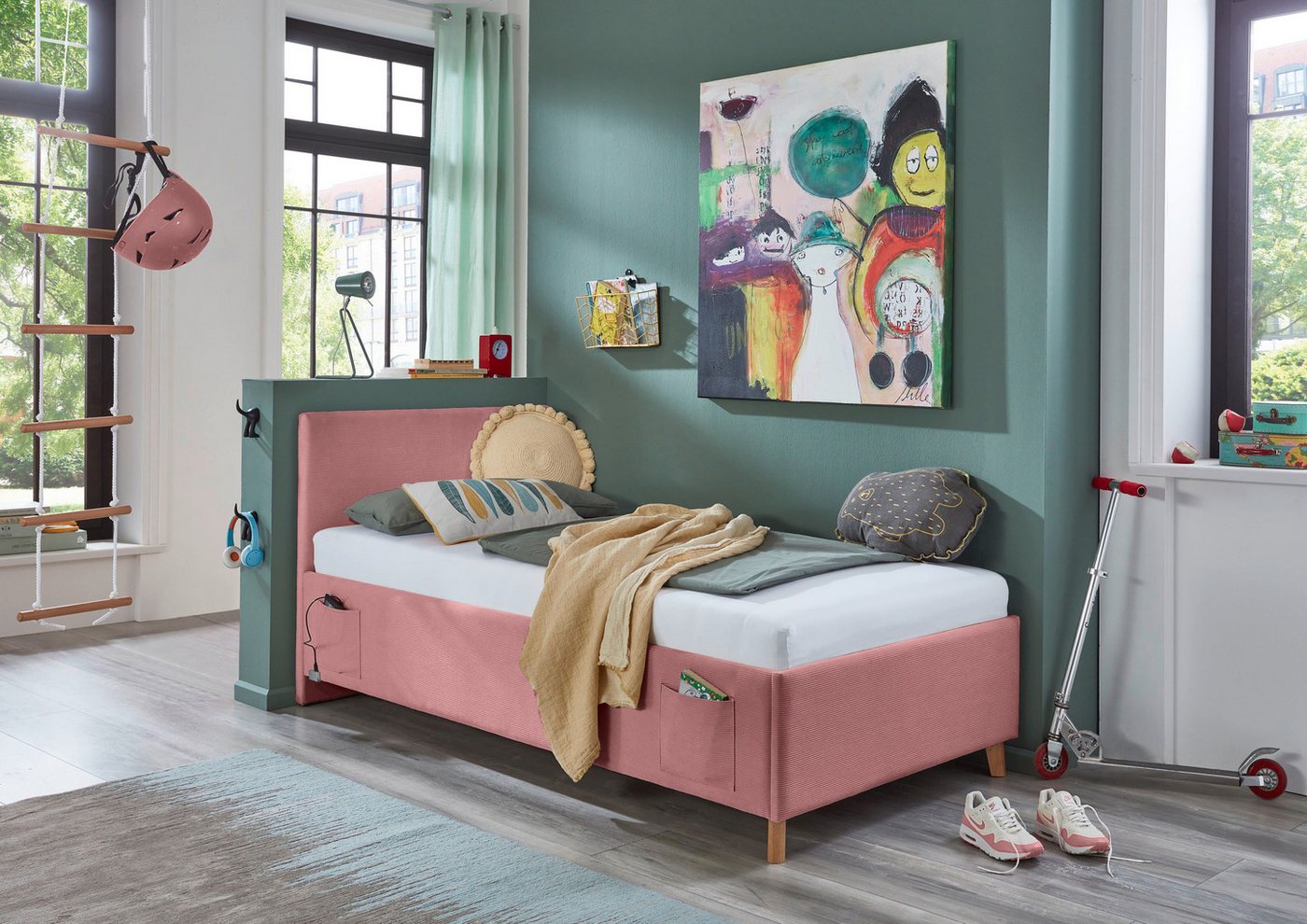 meise.möbel Kinderbett COOL, Polsterbett wahlweise mit Bettkasten, Jugendbett inkl. USB-Anschluss meise.möbel Kinderbett COOL, Polsterbett wahlweise mit Bettkasten, Jugendbett inkl. USB-Anschluss von meise.möbel