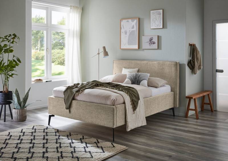 meise.möbel Polsterbett Riva II, mit schwarzen Metallfüßen, wahlweise mit Bettkasten meise.möbel Polsterbett Riva II, mit schwarzen Metallfüßen, wahlweise mit Bettkasten von Meise.Möbel