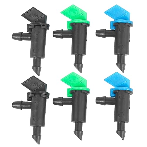 meiyan 90 StüCk Tropf Strahler, BewäSserung Tropfer mit Garten Flagge im 3 GrößEn, 1 GPH, 2 GPH, 4 GPH Pro Stunde für die BewäSserung Von BäUmen und SträUchern von meiyan