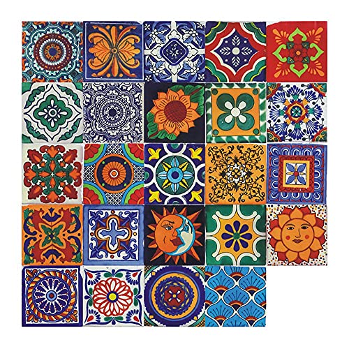 melairo 24 STÜCK Selbst Klebende Mosaik Ziegel Fliesen 3D Aufkleber KüChe Badezimmer Wand Aufkleber -10X10Cm von melairo