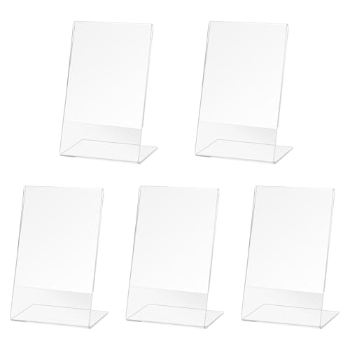 melairo 5 StüCke BüRo Acryl Display BroschüRe StäNder ZäHler Kunststoff Message Board Menü College Halter für GeschäFt Poster melairo 5 StüCke BüRo Acryl Display BroschüRe StäNder ZäHler Kunststoff Message Board Menü College Halter für GeschäFt Poster von melairo