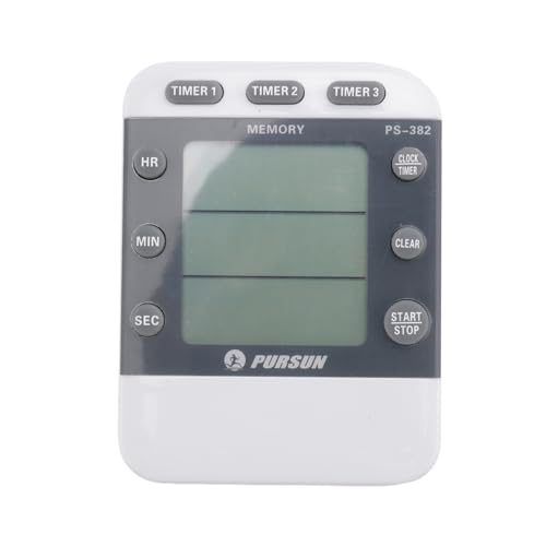 melairo Digitaler 100-Stunden-Dreifach-Countdown- / AufwäRtsuhr- KüChen-Kochtimer mit LCD-Anzeige Lauter Alarmmagnethalterung melairo Digitaler 100-Stunden-Dreifach-Countdown- / AufwäRtsuhr- KüChen-Kochtimer mit LCD-Anzeige Lauter Alarmmagnethalterung von melairo