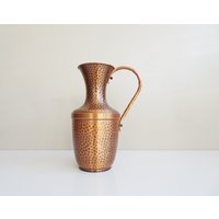 Kupfer Vase, Gehämmerte Kupferkanne, Landhausstil Dekor von melepele