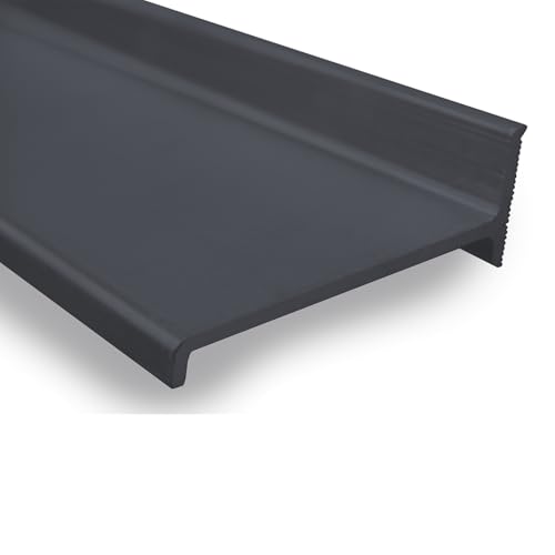 Melina24 Wetterschenkel Wasserschenkel Wassabweiser ALU L= 150 cm Tiefe 5 cm anthrazit von melina24