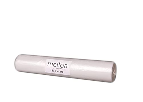 MELLOA Nachfüllset für Windeleimer Kartusche, kompatibel mit Tommee Tippee TEC Simplee Twist & Click Spross Ubbi Magic Littycat Kartuschen (Weiß, 50m) von melloa for the little ones