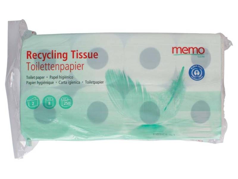 memo Toilettenpapier memo Toilettenpapier 'FOR A GREENER PLANET' 2-lagi (8-St) von memo