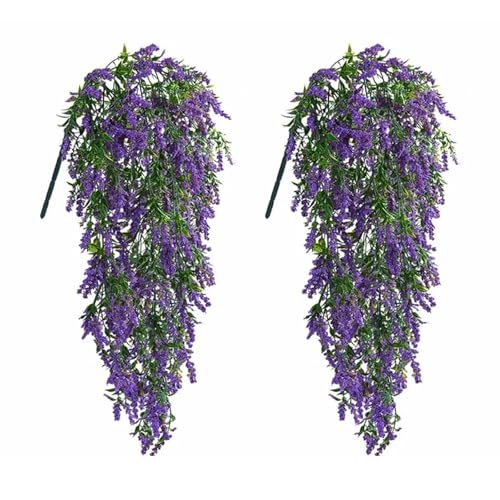 mengger Künstliche Hängepflanzen, 2 Stück Hängend Kunstblumen Kunstpflanze,Künstliche Blumen Imitationsblumen,Kunstblumen Hängend Kunstpflanze Deko,Geeignet für Haushalte Gärten Außenbereich(Lila) mengger Künstliche Hängepflanzen, 2 Stück Hängend Kunstblumen Kunstpflanze,Künstliche Blumen Imitationsblumen,Kunstblumen Hängend Kunstpflanze Deko,Geeignet für Haushalte Gärten Außenbereich(Lila) von mengger
