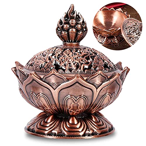 Räuchergefäß Lotus Weihrauchbrenner Weihrauchbehälter Rückfluss,Mengger Räucherschälchen Räucherschale mit Deckel Räucherkegel Kupfergefäß Räuchergefäß für Geschenk Zubehör Mini Metall Aromatherapie Räuchergefäß Lotus Weihrauchbrenner Weihrauchbehälter Rückfluss,Mengger Räucherschälchen Räucherschale mit Deckel Räucherkegel Kupfergefäß Räuchergefäß für Geschenk Zubehör Mini Metall Aromatherapie von mengger