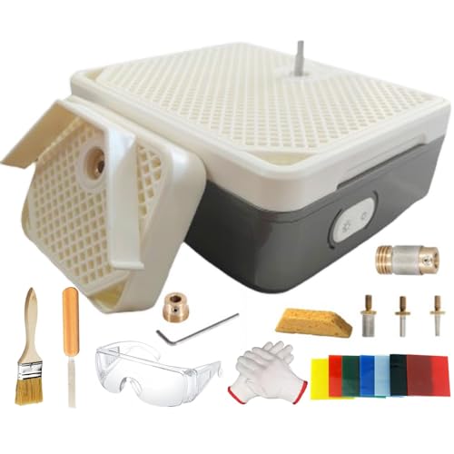 150w Mini Glasschleifer,Stained Glass Grinder Wasserschleifmaschine BuntglasmüHle,Automatischer Schleifer FüR Mosaikfliesen-Diamantschleiferbits,4200 Tr/Min,Alimentation Eau RecycléE ,DoubleLayer von menglanchang