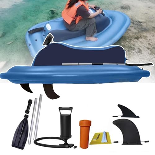 Faltbarer 2-In-1 Elektromotorboot Jetski Aufblasbares Boot &Unterwasser-Tauchscooter-BüRstenlosem 500w-Motor,10000mah-Akku FüR SchwimmausrüStung Zum Tauchen Meer FüR Erwachsene,Kinder (a) von menglanchang